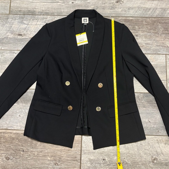 Anne Klein Black Blazer Size M Career Jacket NWT Retails for $149 - Picture 6 of 8